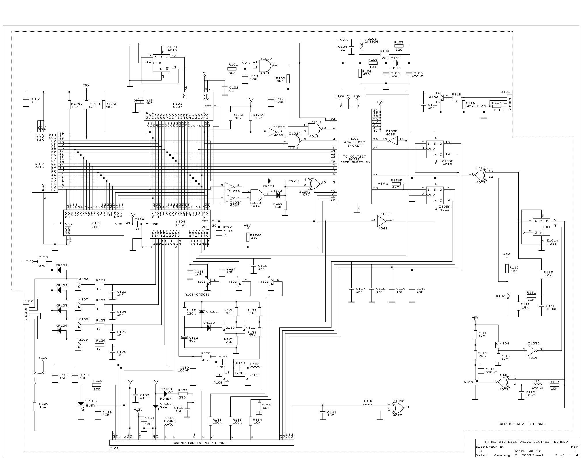 Atari 810 Schematic