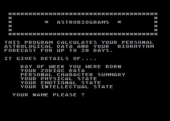 Astrobiograms