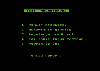 Test Magnetofonu