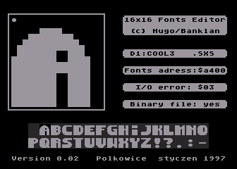 16x16 Fonts Editor
