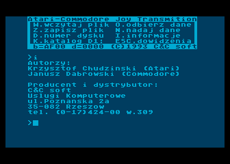 Atari-Commodore Joy Transmition